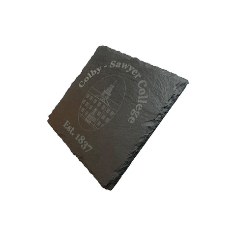 Etched Black Slate Coaster