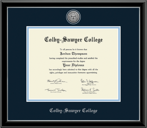 Silver Engraved Diploma Frame