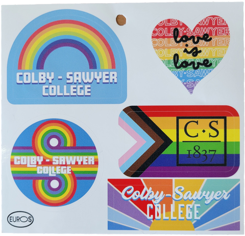 Pride Sheet of Colby-Sawyer Stickers