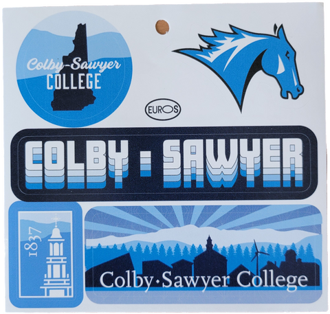 Square Sheet of Colby-Sawyer Stickers