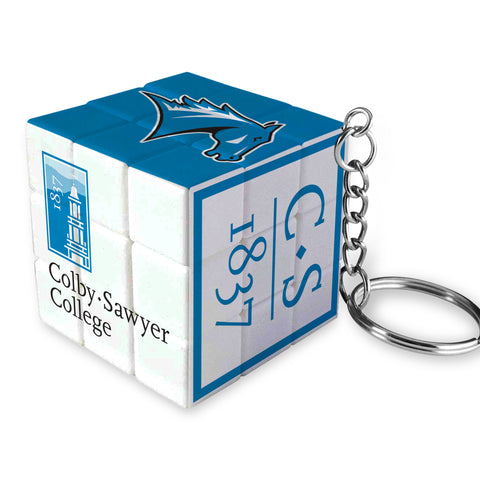 Colby-Sawyer Puzzle Cube Keychain